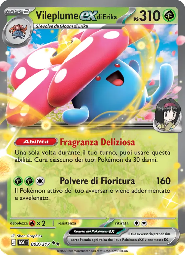 Vileplume-ex di Erika