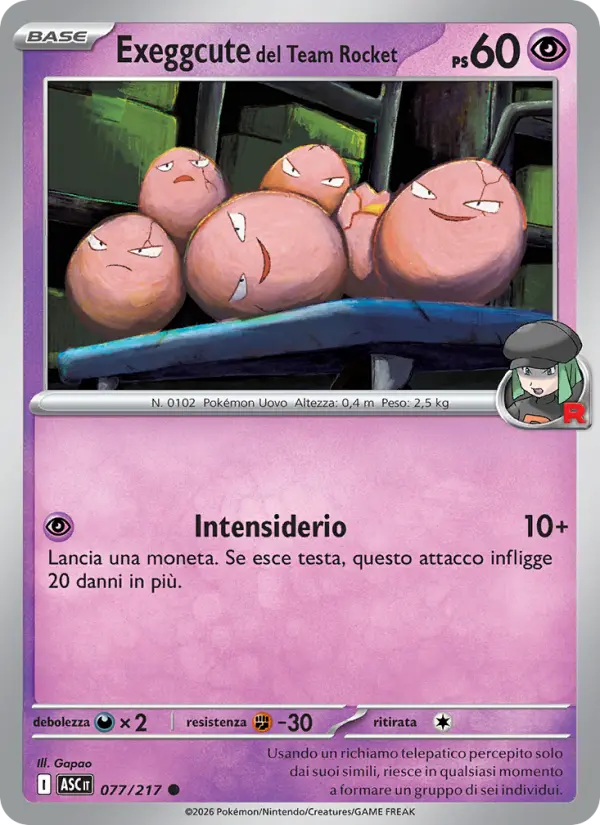 Exeggcute del Team Rocket